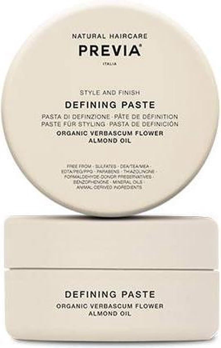 Previa Natural Haircare Pasta Style and Finish Defining Paste 100ml