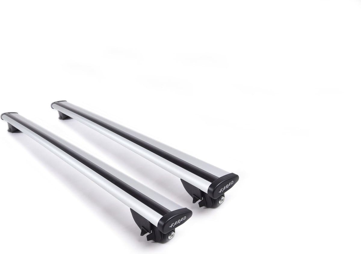 Dakdragers geschikt voor de Audi A3 sportback vanaf 2020 gesloten dakrailing - Aluminium - Hoog laadvermogen 100kg - Wingbar - Zilver - Merk Farad