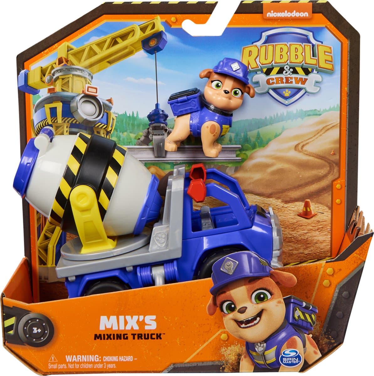 Rubble&Crew Mengwagen Speelgoed Voertuig - PAW Patrol, 1 stuk