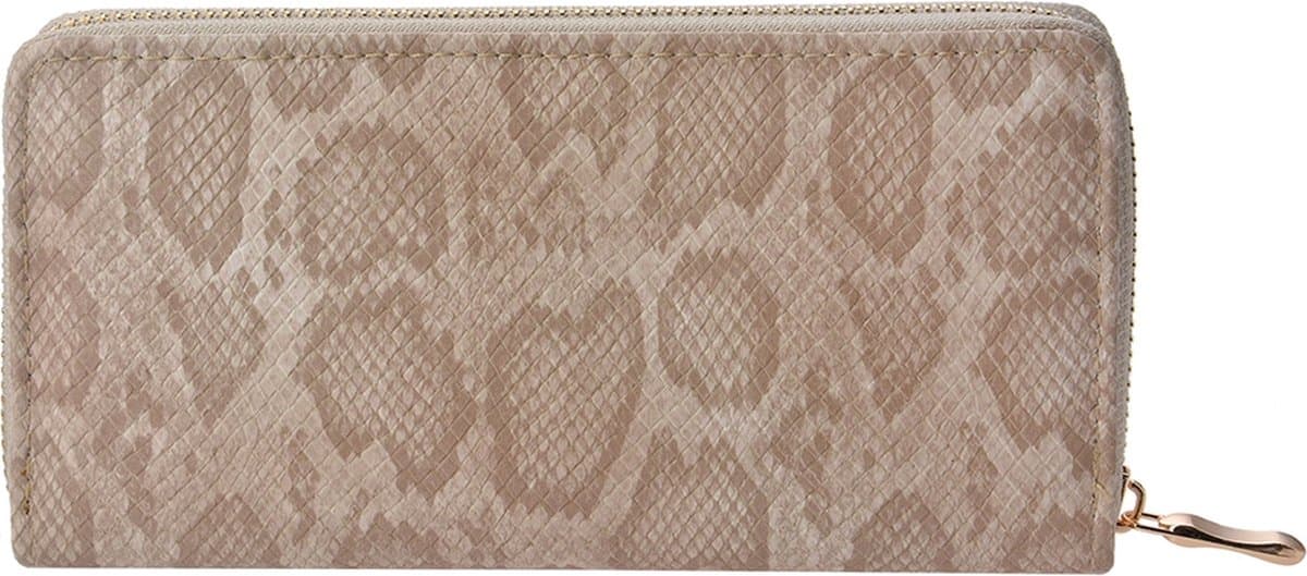 Juleeze Portemonnee JZWA0076N 19*10 cm - Beige Kunstleer
