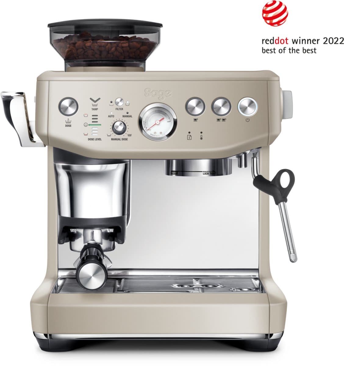 Sage the Barista Impress Almond Nougat SES876ALM - Pistonmachine