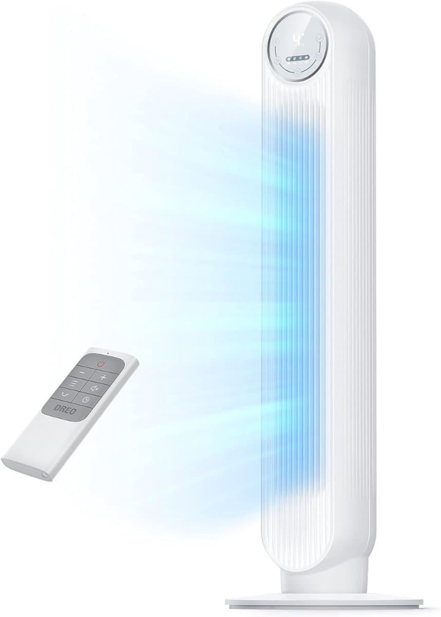 SAVI® Ventilator toren - Ventilator staand - Torenventilator - Wit - 30cm x 30cm x 92cm