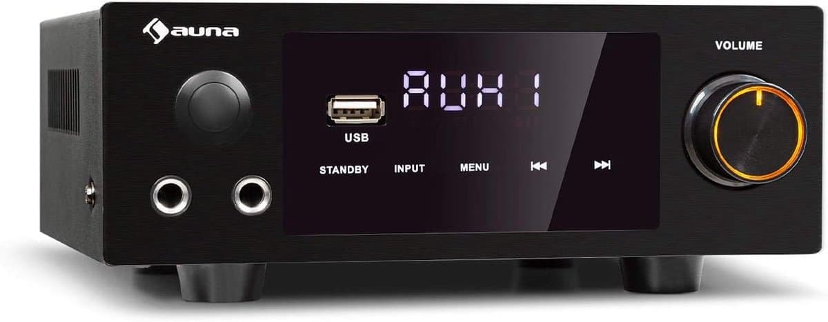 Krachtige HiFi Stereo Versterker met Bluetooth en Digitale Ingangen - 2x 50W RMS, USB, AUX