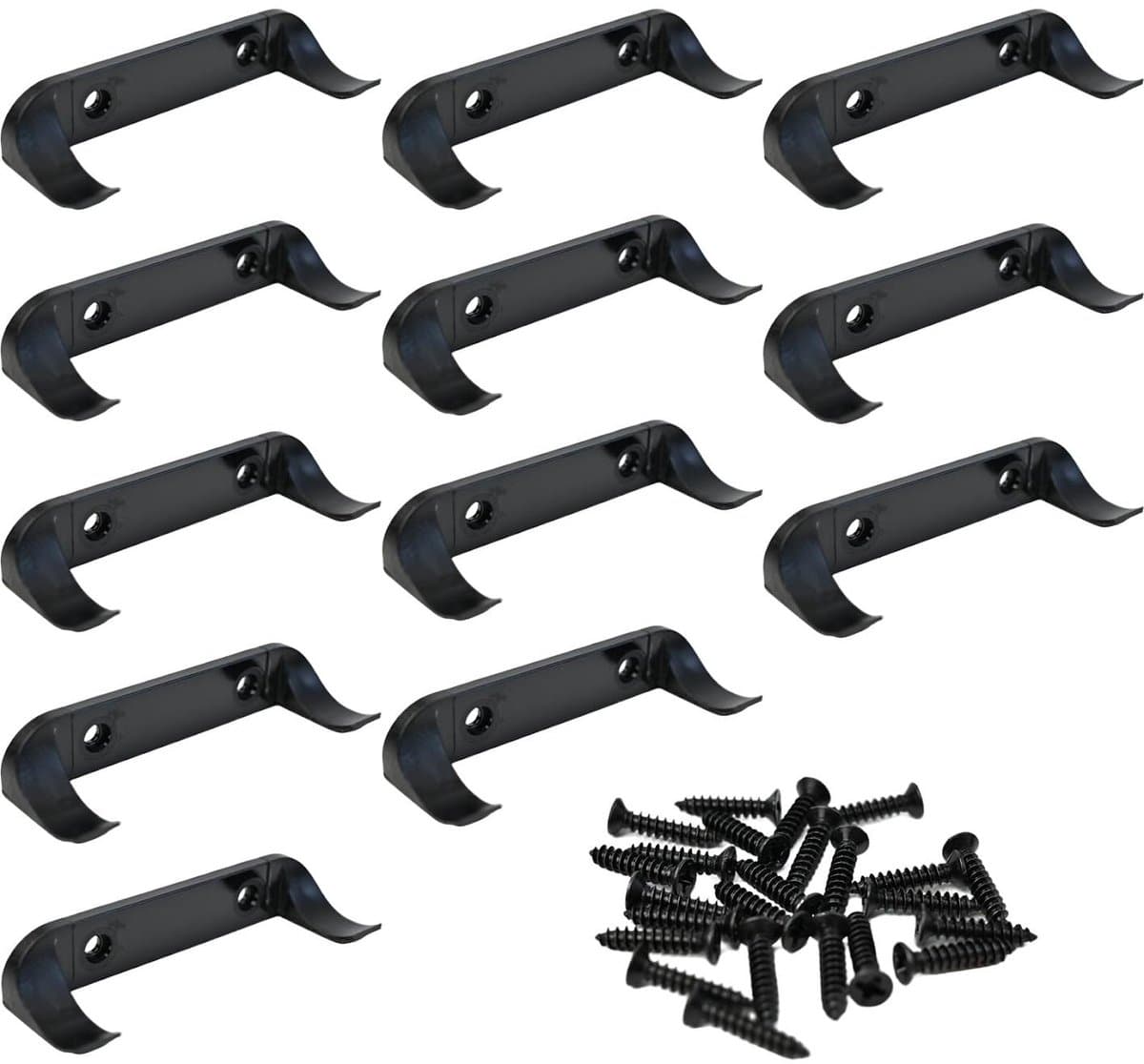 Elkuaie Wall Mount - Muurbeugel - Voor Verticale Weergave Van Lego F1-auto's En Andere Collectieauto's - 12 Stuks - Zwart