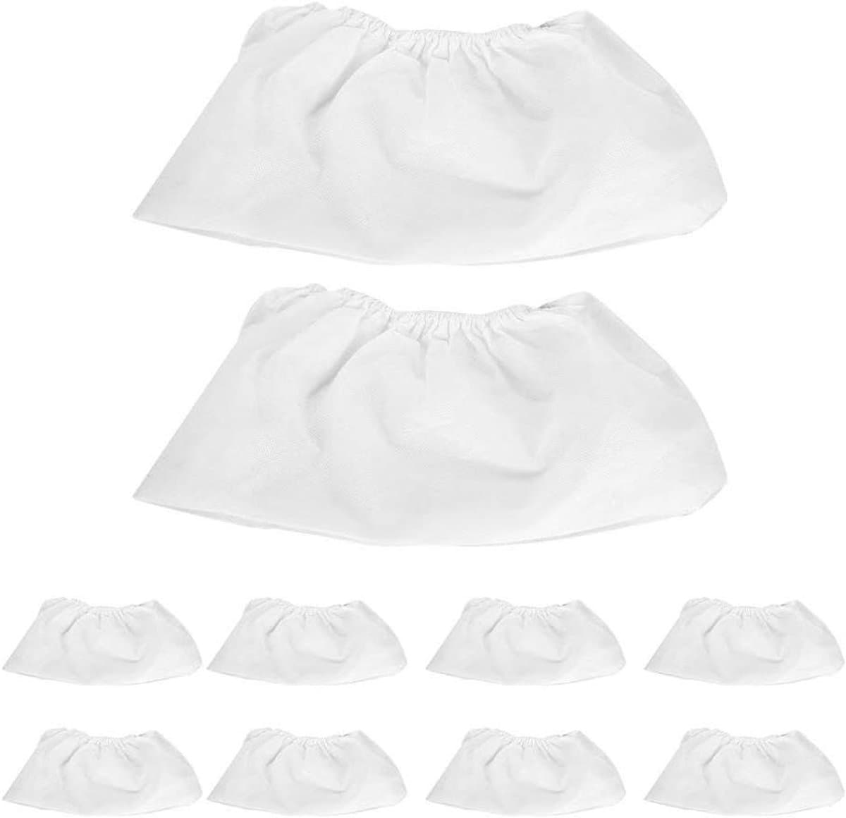 Allecto - Nagel Aspirator - Stofzuigen Tool - Non Woven - 10 Stuks - Geschikt voor Nagelmachines - Wit met Blauw - Stofzuiger Zakken voor Nail Dust Collector (10 STUKS)