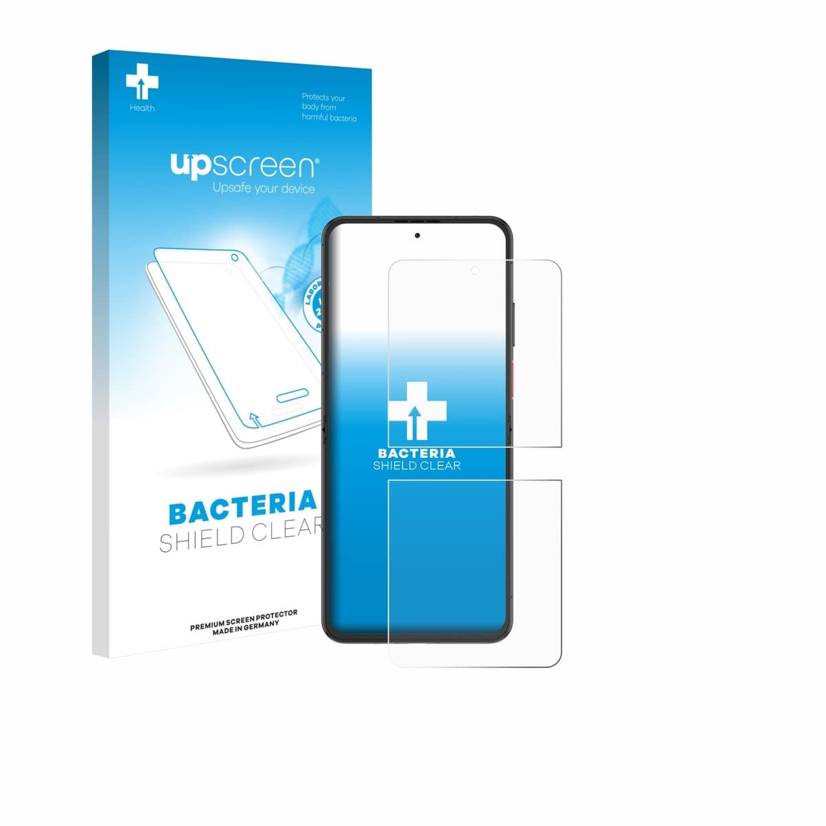 upscreen - Screenprotector voor Nubia Flip 2 - Folie Beschermfolie transparant antibacterieel