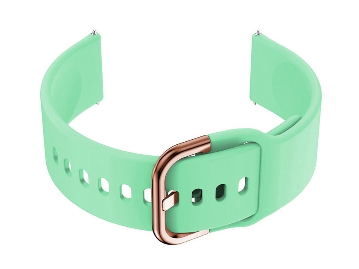 Mintgroen/Roségoud Rubberen Bandje voor Smartwatch U01 - 20mm