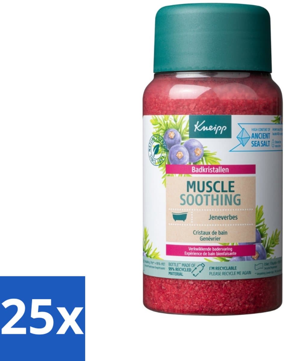Kneipp - Badzout - Muscle Soothing - Jeneverbes - Weldaad voor spieren - 600 g - Bulkverpakking - 25 stuks