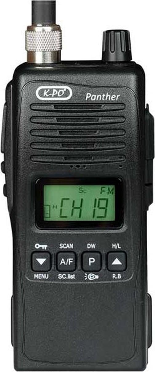 K-PO Panther V2 robuuste 27mc Portofoon 4Watt FM en AM met G-shape oortje
