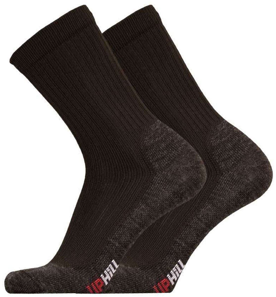 UphillSport - 2-Pack - Winter Sport Sokken - Tweelaagse Polypropyleen - Heren / Dames - zwart - 43-46 - 8394