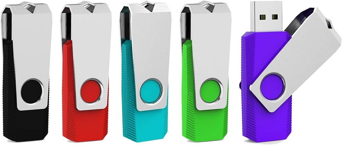 Set van 5 USB-sticks 32 GB USB 3.0 Flash Drives in Gemengde Kleuren