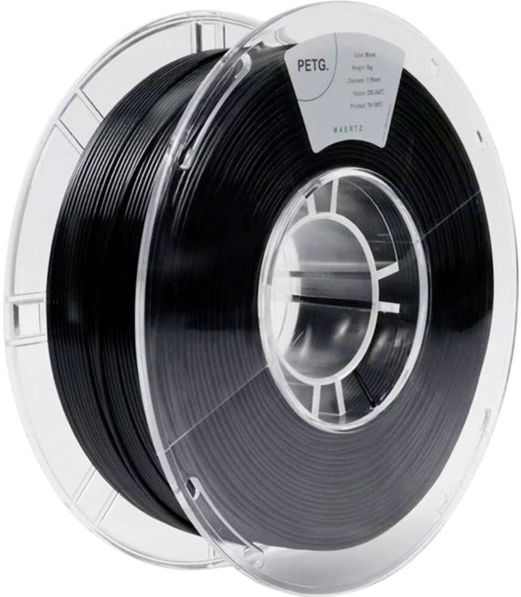Maertz PMMA-1011-001 PMMA-1011-001 Filament PETG Chemisch bestendig 1.75 mm 1000 g Zwart 1 stuk(s)