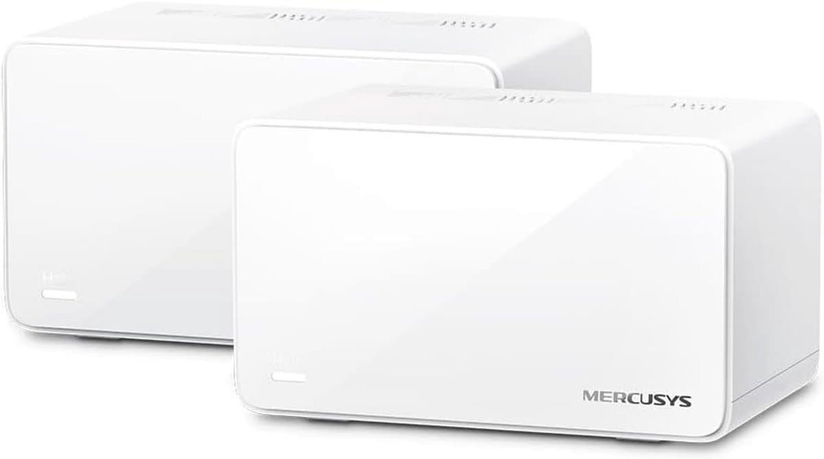 WiFi 6 Mesh Router (2-pack) AX6000Mbps met 2,5 Gigabit Poort, Kinderbeveiliging en Repeater, tot 150 Aansluitingen en Dekking tot 550 ㎡