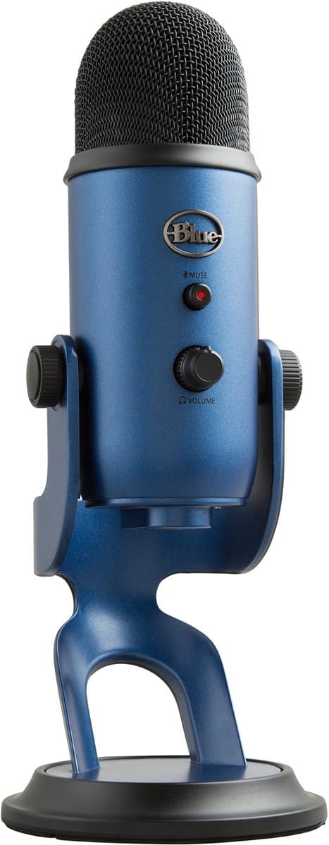 Blue Microphones Yeti - Microfoon - USB - Studiokwaliteit Streaming en Recording - Blauw