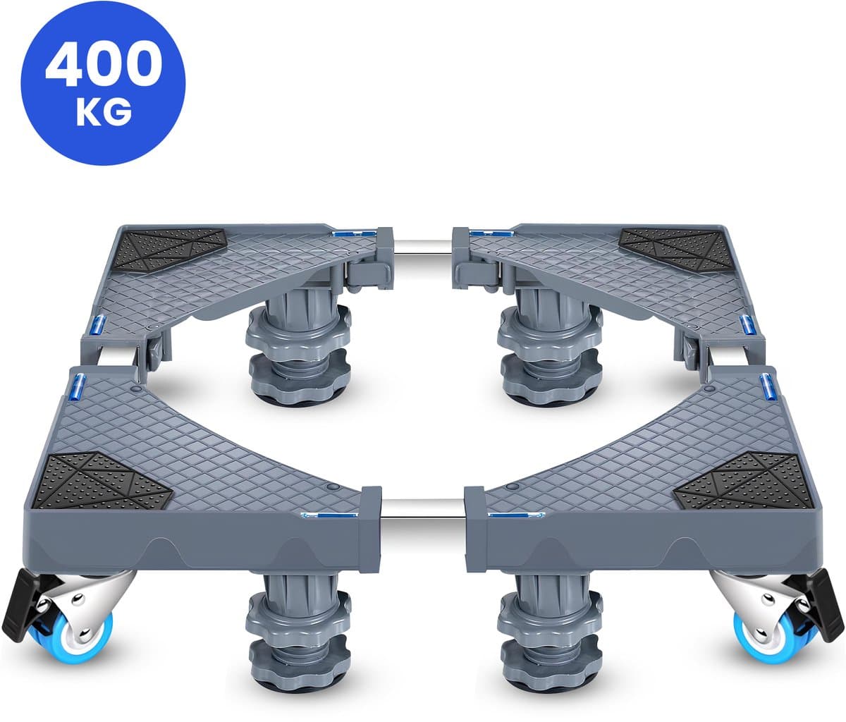 VanDijck Wasmachine Verhoger - Met wielen en poten - Verstelbaar 42-75 cm - Max 400 kg