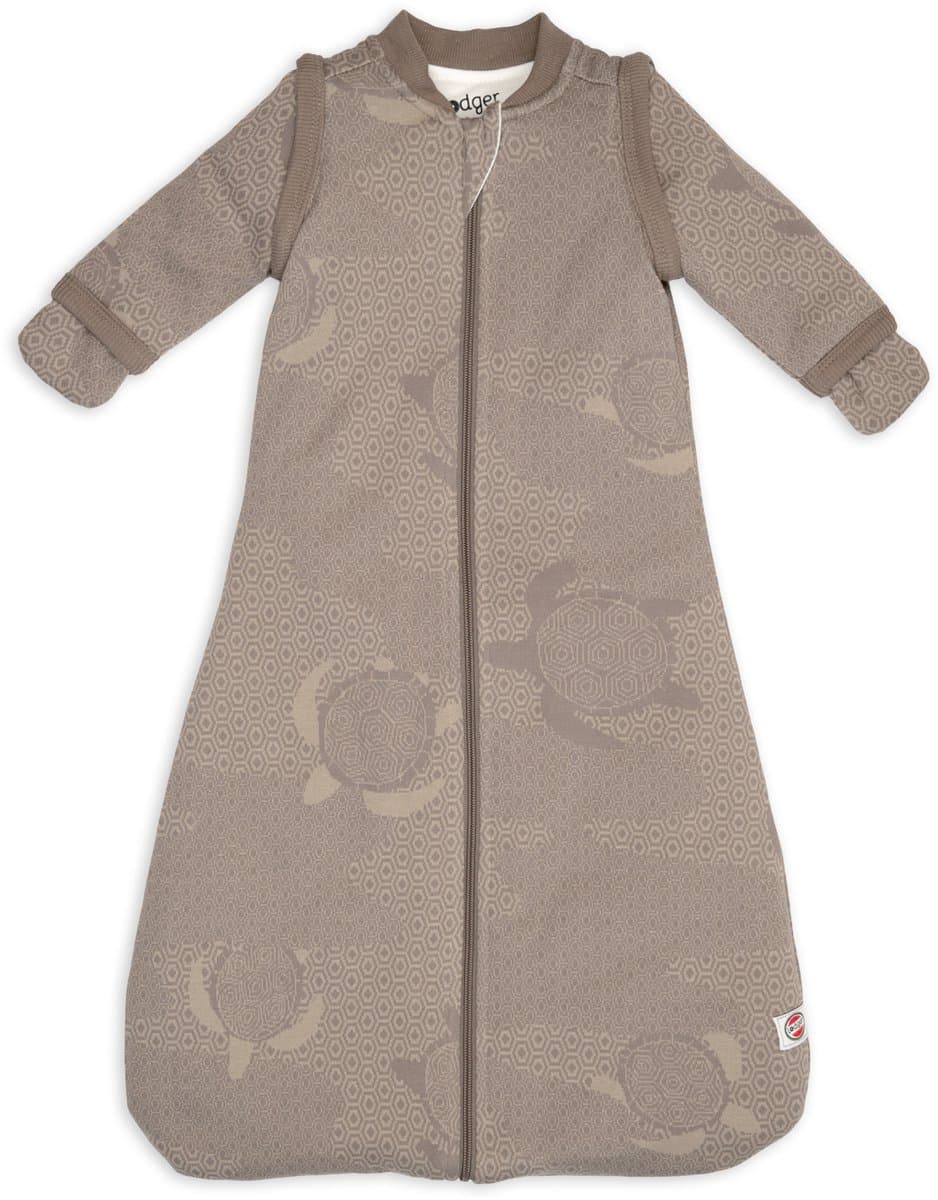 Lodger Hopper - Newborn Slaapzak met Afritsbare Mouwen - Bruin - 62cm - 2.4 TOG - Autostoel & Antikrabwantjes - Winterslaapzak