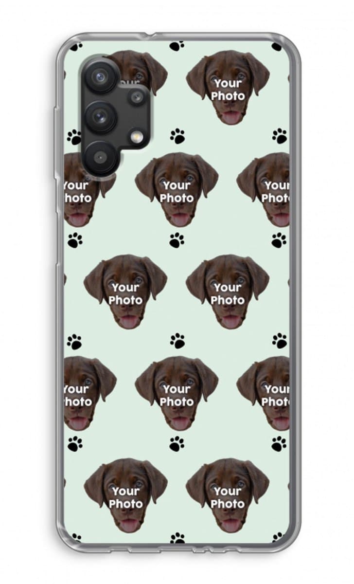 Gepersonaliseerd - Case Company® - Hoesje geschikt voor Samsung Galaxy A32 5G hoesje - Gepersonaliseerd gezicht - Kat of Hond - Soft Cover Telefoonhoesje - Bescherming aan alle Kanten en Schermrand