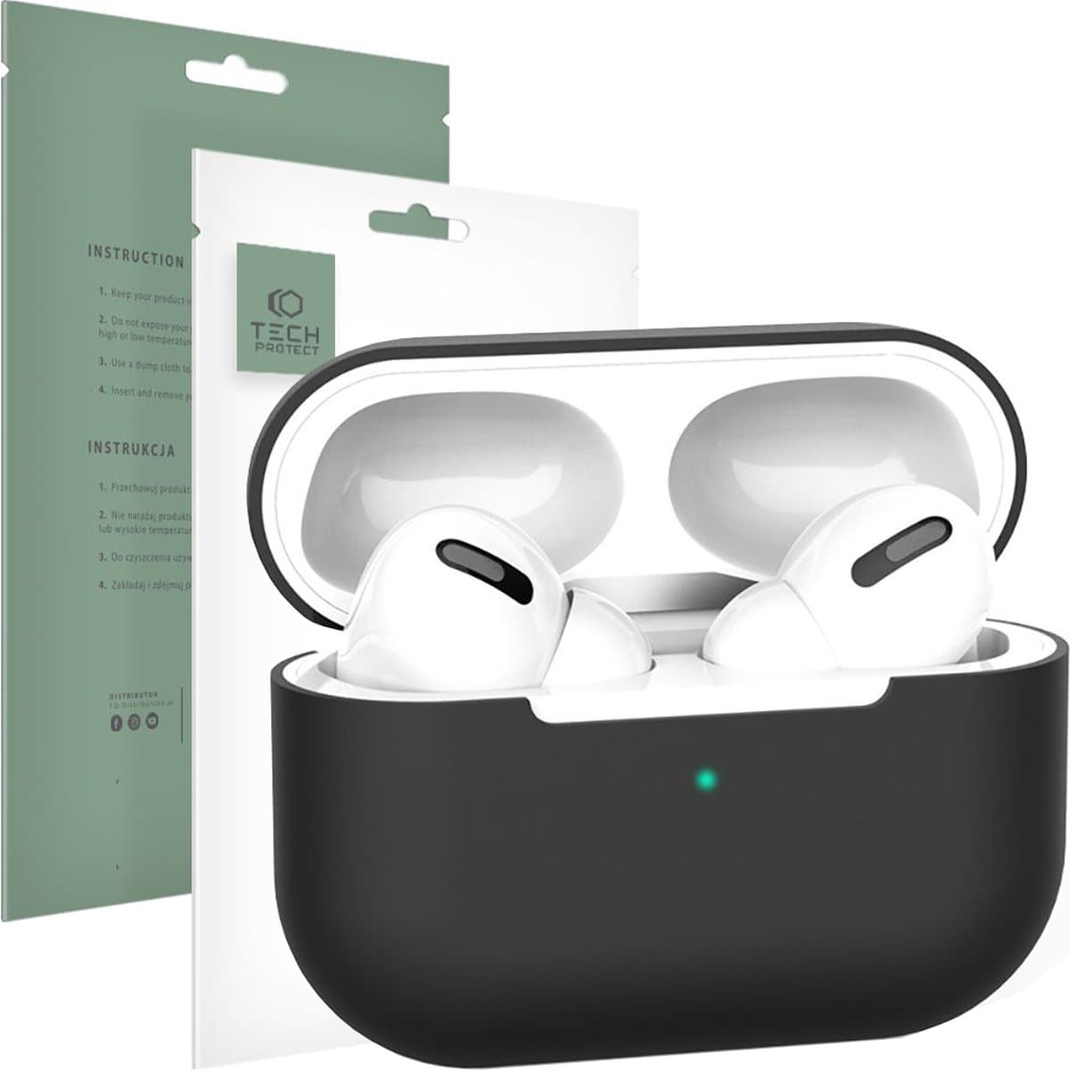 TECH-PROTECT - ICON - APPLE AIRPODS PRO - 1 / 2 - ZWART