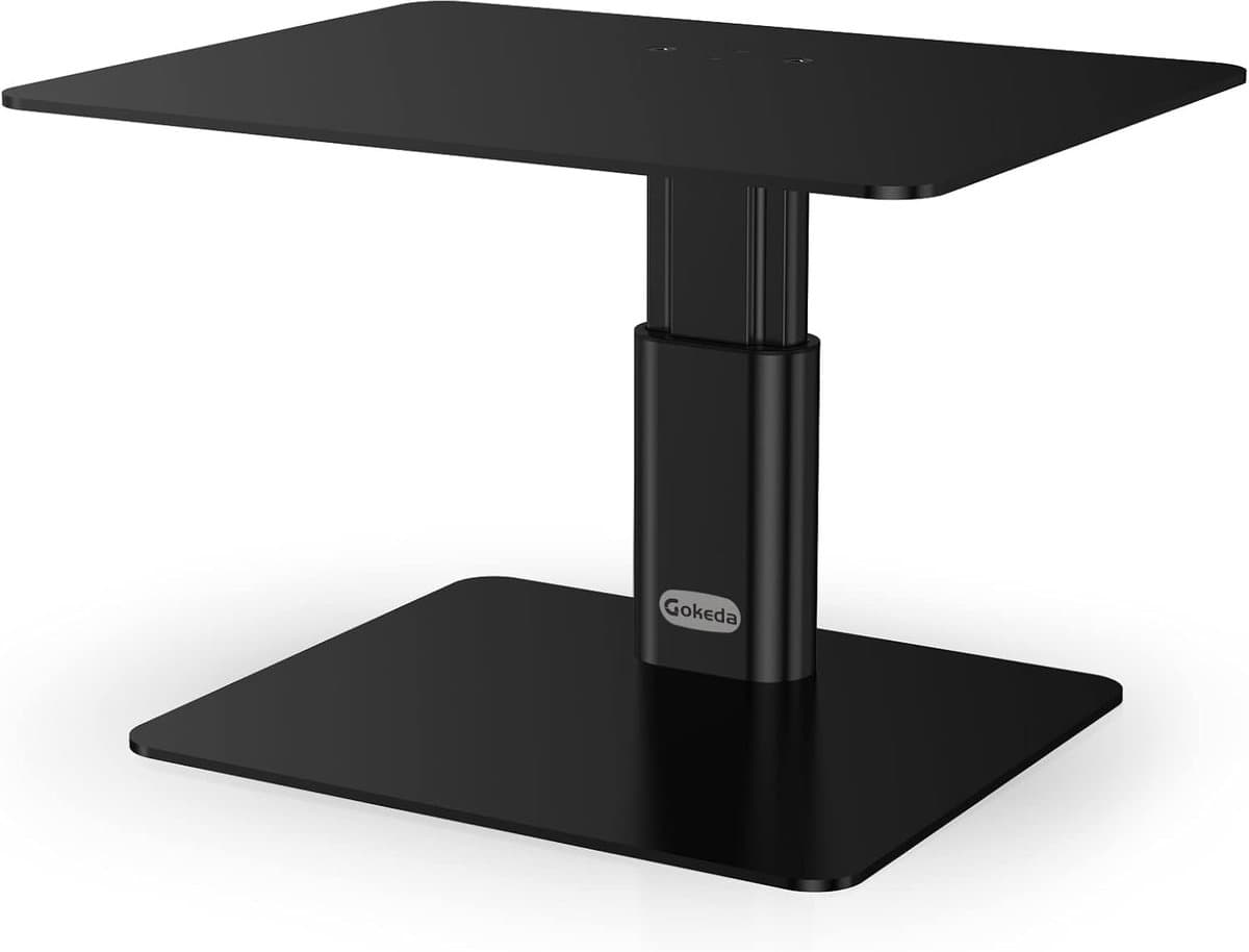Verstelbare Monitor Riser Stand - Metallic - Desk Organizer Prop - Compatibel met iMac - All-Screen Display - Office & Home - Tot 15KG met zoekwoorden 'verstelbare' 'metalic'