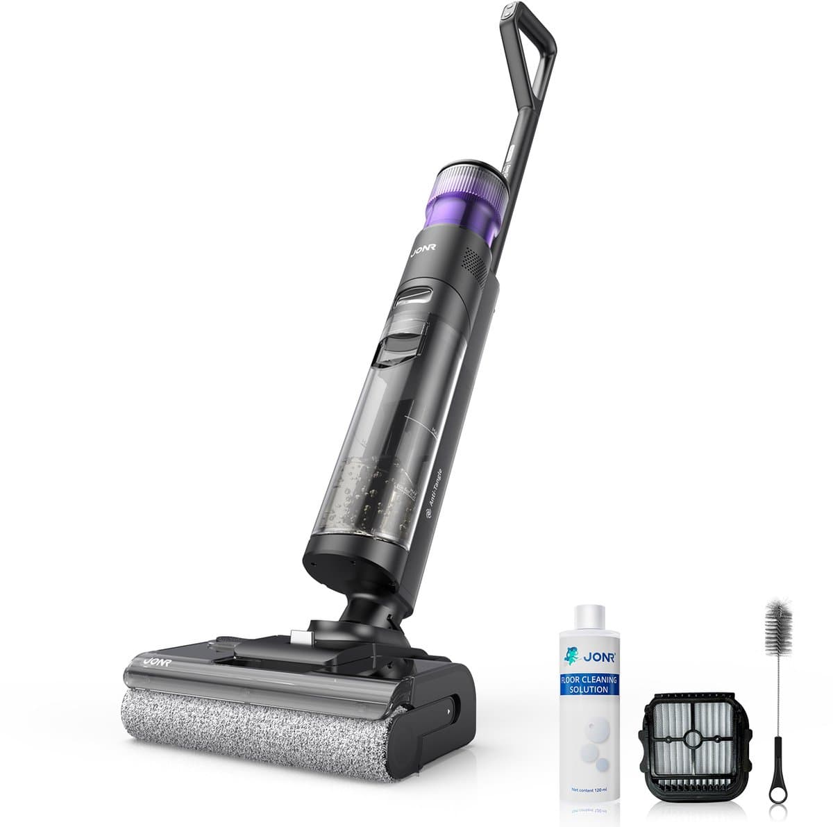 UWANT ED12 Pro Max Draadloze -Nat Droog Stofzuiger-Elektrische Dweil-Steelstofzuigers-zelfreiniging met 75°C heet water-5 min flitsdrogen met hete lucht-180° kantelbare reiniging - dubbele schrapers met anti-verstrengeling - 17000 Pa zuigkracht