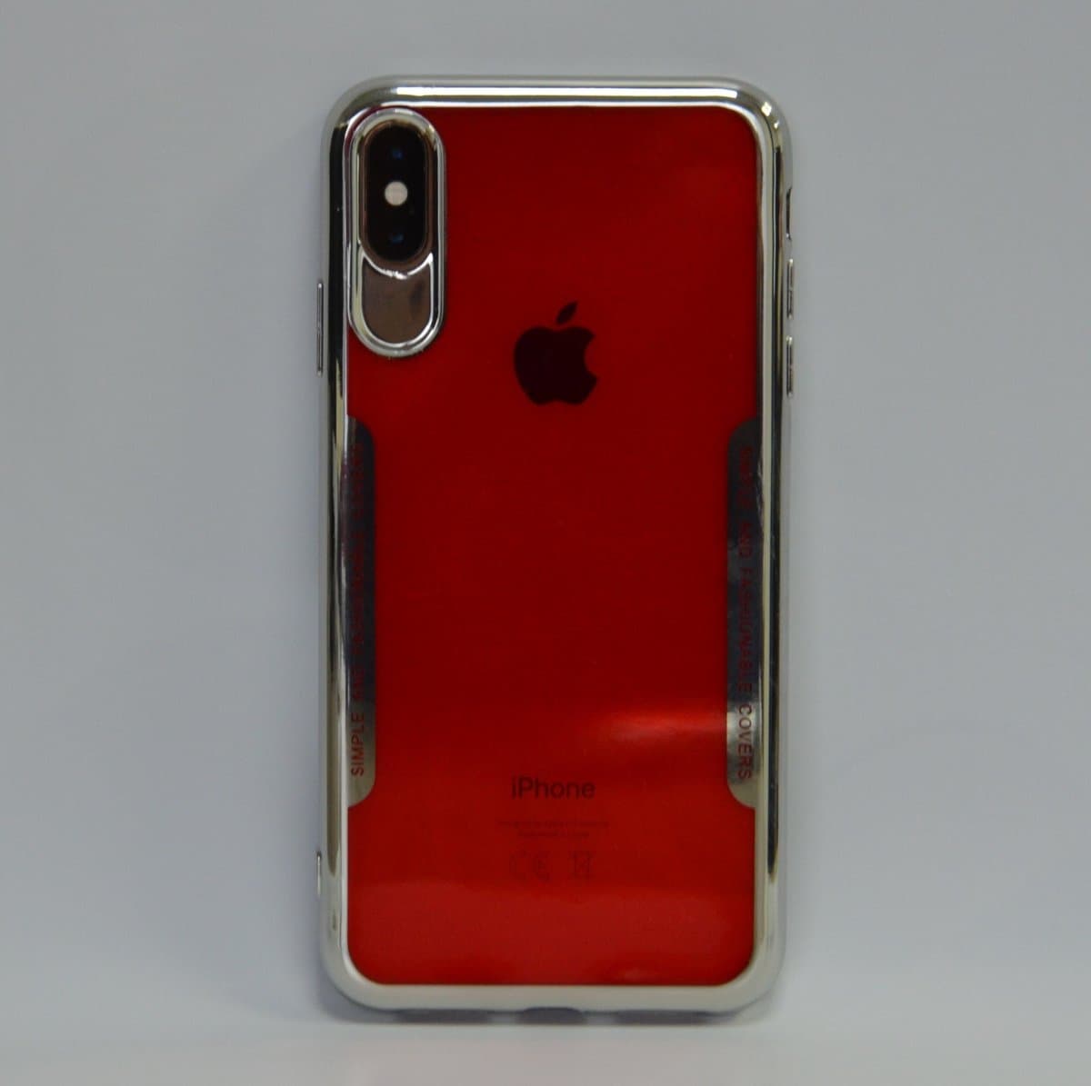 Apple iPhone X; iPhone Xs Pasjeshouder Rood Booktype hoesje - Magneetsluiting - Kunststof;TPU