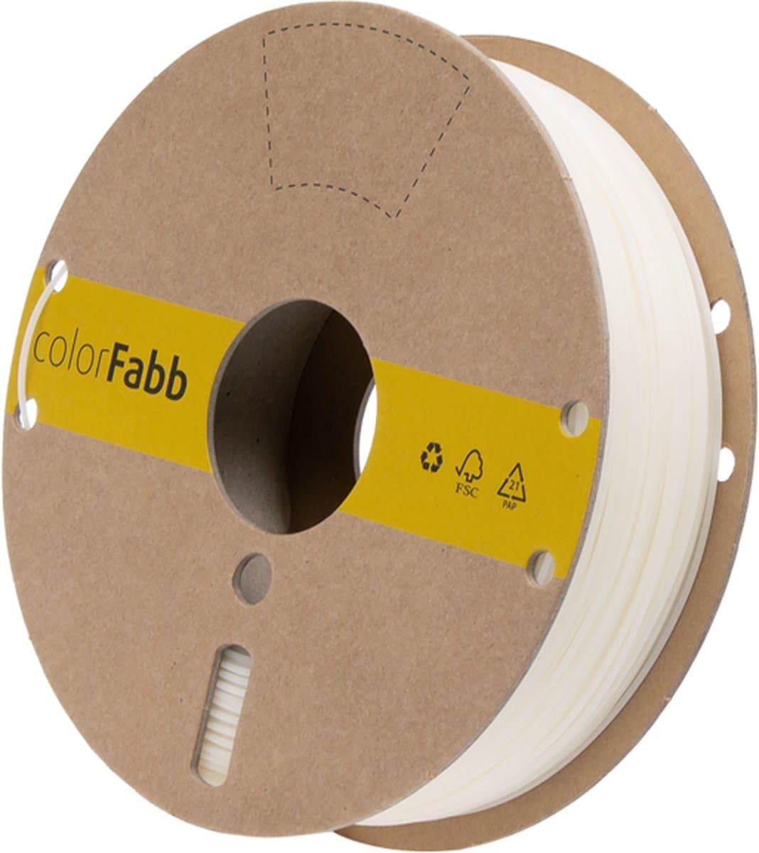 colorFabb Lw-pla Naturel 3D-printerfilament - 2,85 mm - 750 g - Lichtgewicht materiaal - Ideaal voor RC-vliegtuigen - Matte afwerking