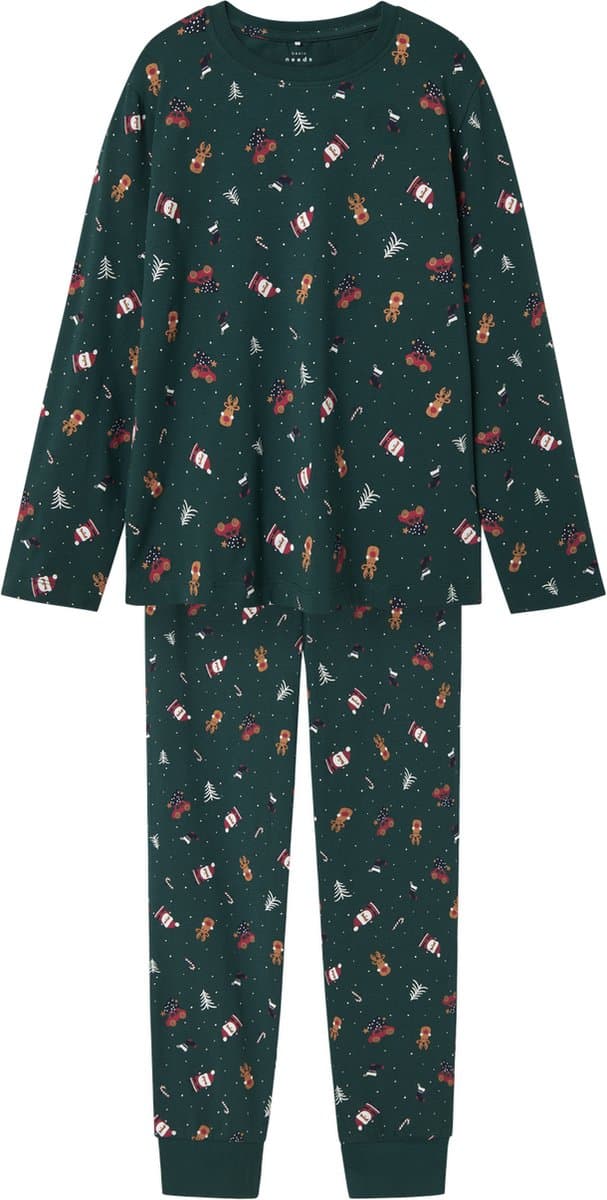 NAME IT NKNVISMAS LS NIGHTSET Unisex Pyjamaset - Maat 122