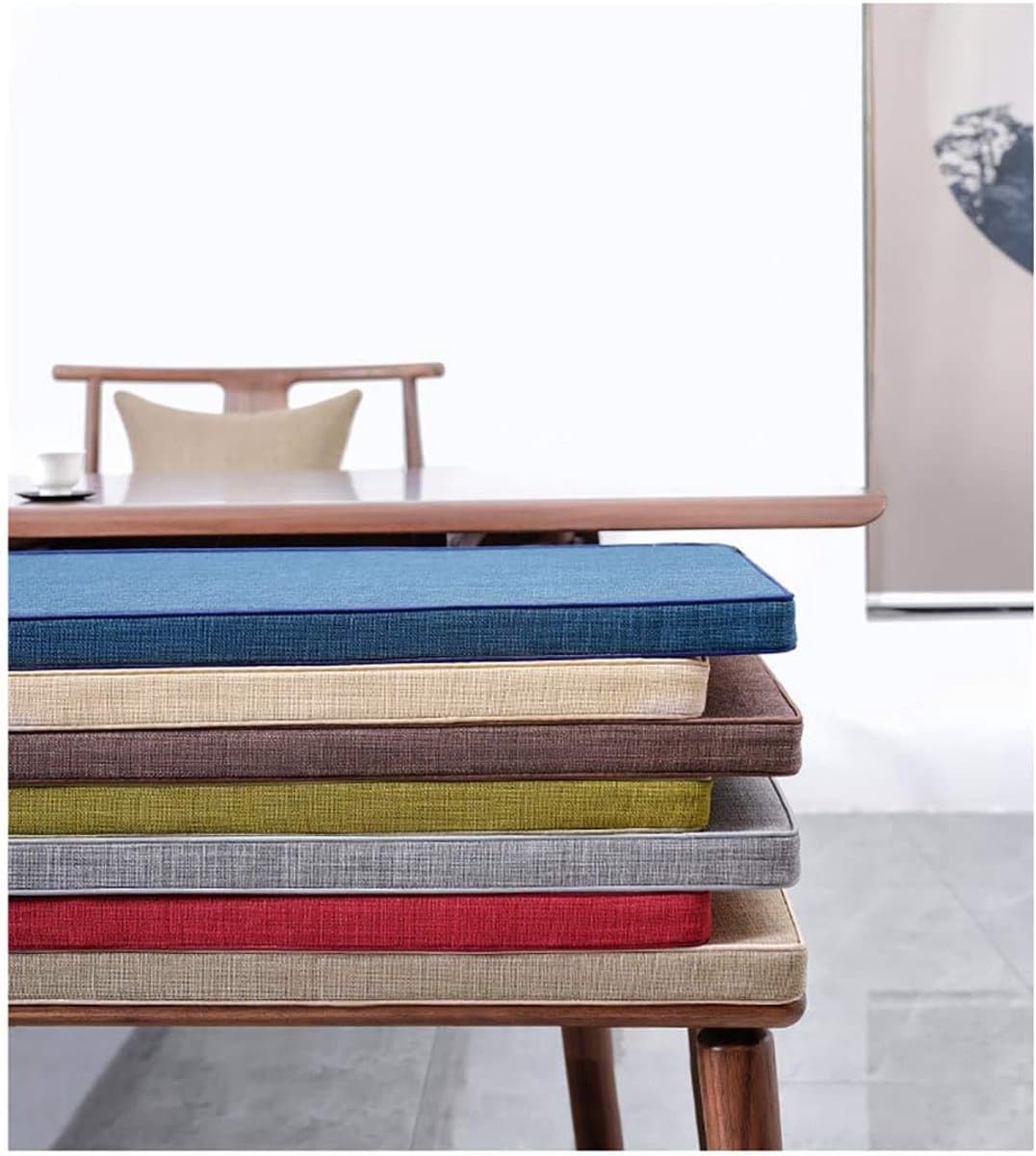 Kussen Tuin Swings Antislip Stoel Kussen voor Patio Tuin Bank of Swing Dikke Bench Pad Mat Zitkussen Tuin Bank Kussen Seat Pad-Rood 150×30×8cm (59×12×3.2,5 cm)