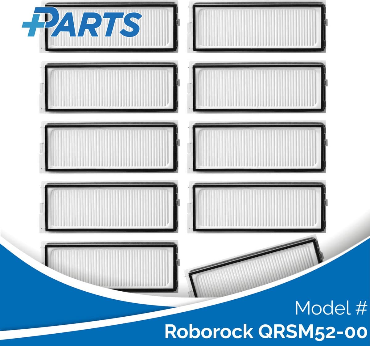 Roborock QRSM52-00 Filters (10 Stuks, Plus.Parts® alternatief voor 8.02.0341)