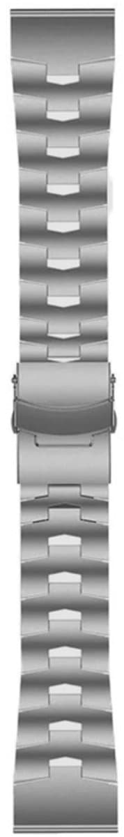 Voor Garmin Approach S62 22 mm horlogeband van titaniumlegering met snelsluiting (titaniumgrijs)