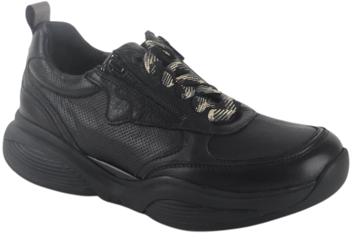 Xsensible 32005.3.001-HX dames veterschoenen sportief maat 37,5 (4,5) zwart