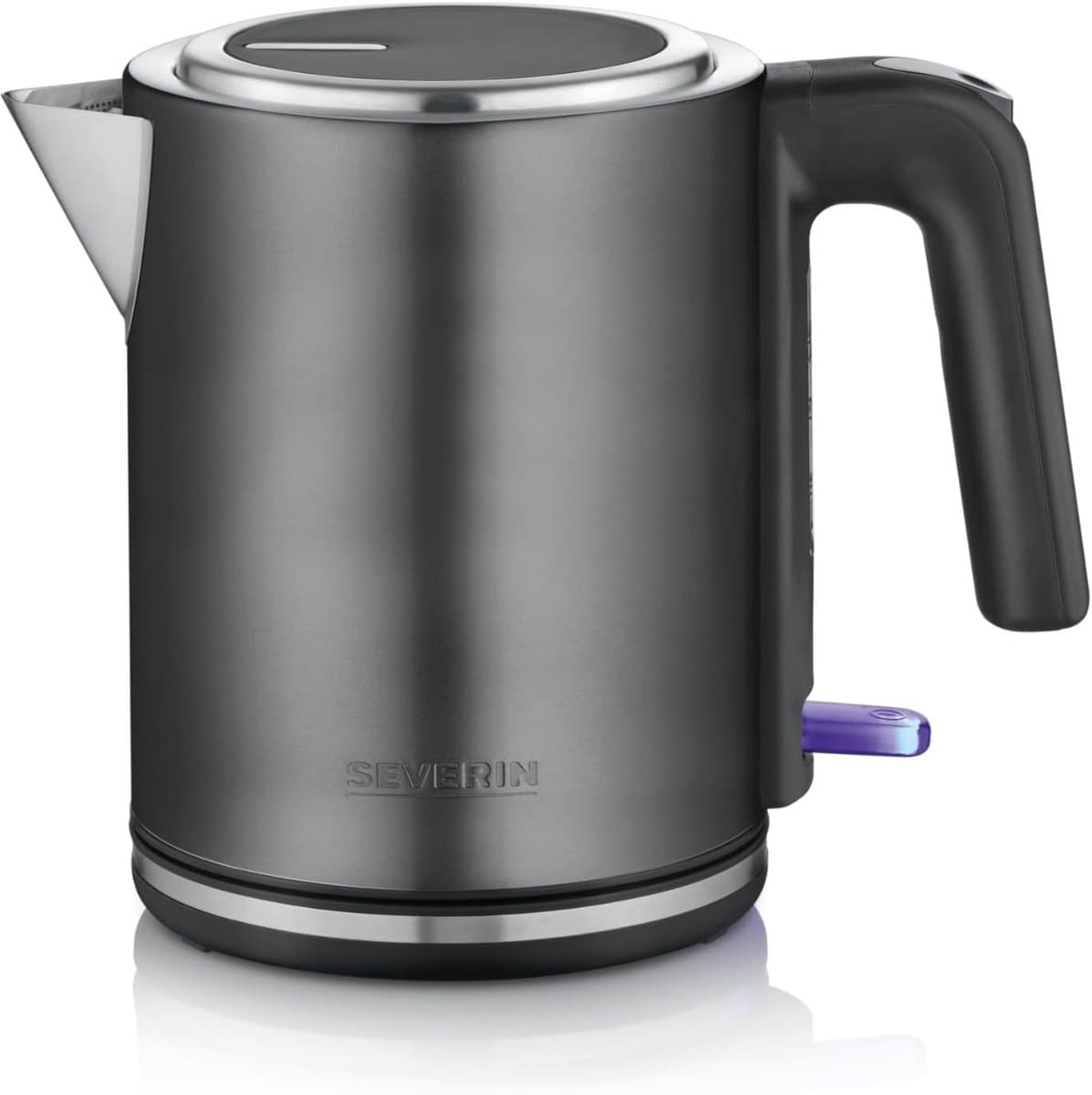 Thijox - Roestvrijstalen Waterkoker 1L - 2400W - Draadloos 360° Systeem - Ergonomische Bediening - Waterniveau-indicator - Ideaal voor Keuken en Campi