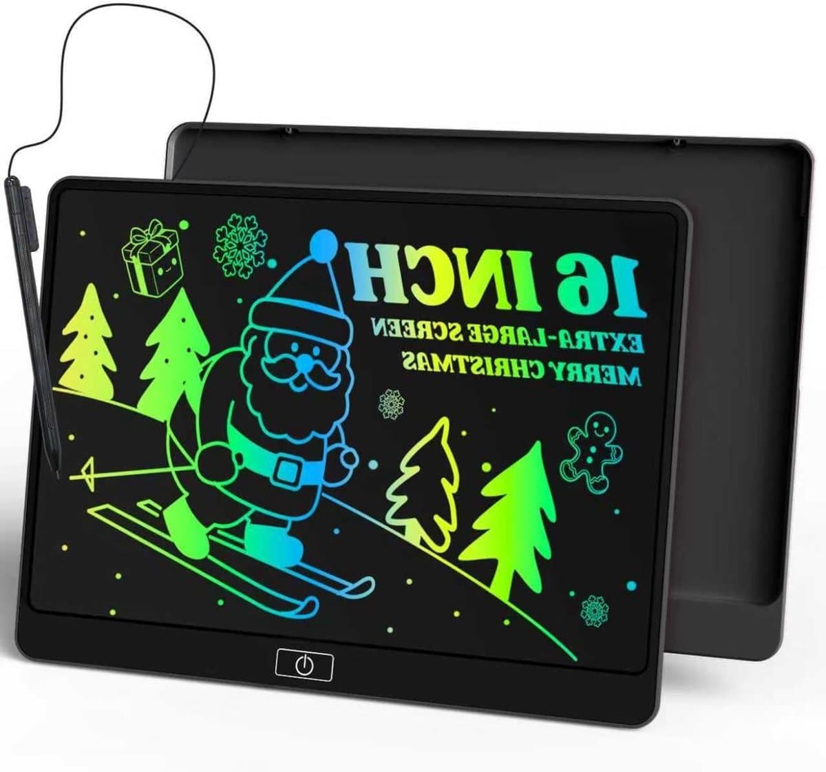 Schrijf Tablet - Tekentablet Kinderen - Creatief Leren - Groot Kleurenscherm - 16 Inch - Zwart