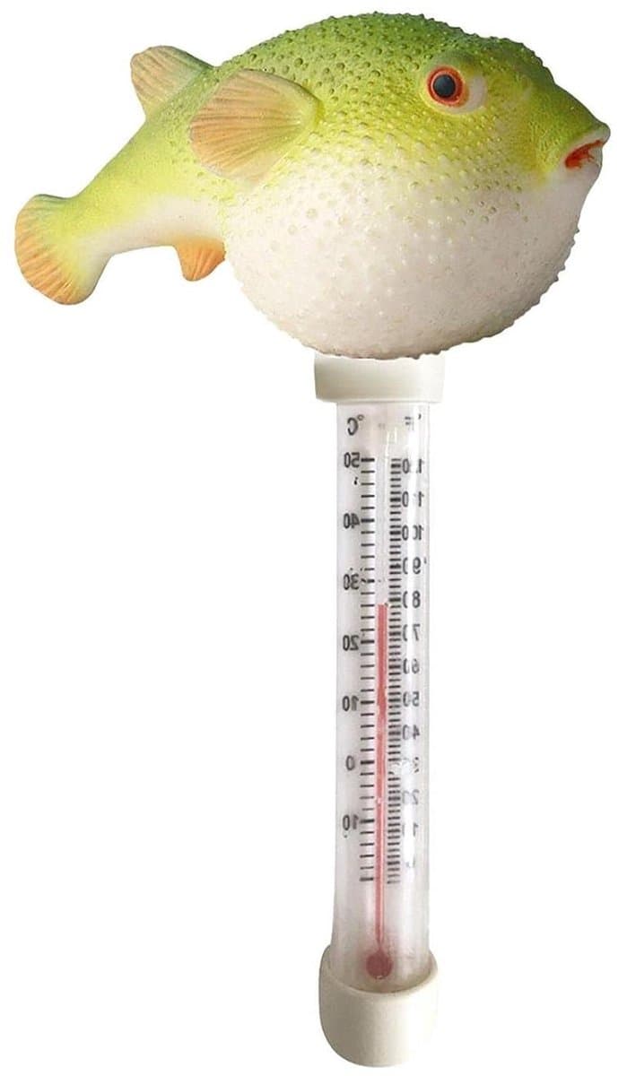 Badthermometer - Waterthermometer Zwembad - Watertemperatuur Meten - Dolfijn Ontwerp - 22 cm - Blauw