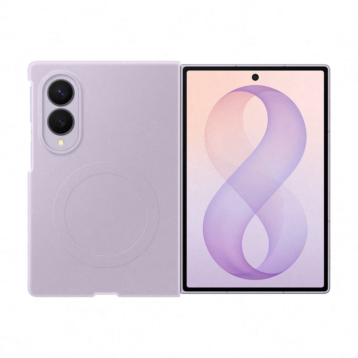 Samsung Galaxy Z Fold8 Hoesje - Silicone Magnet - Paars