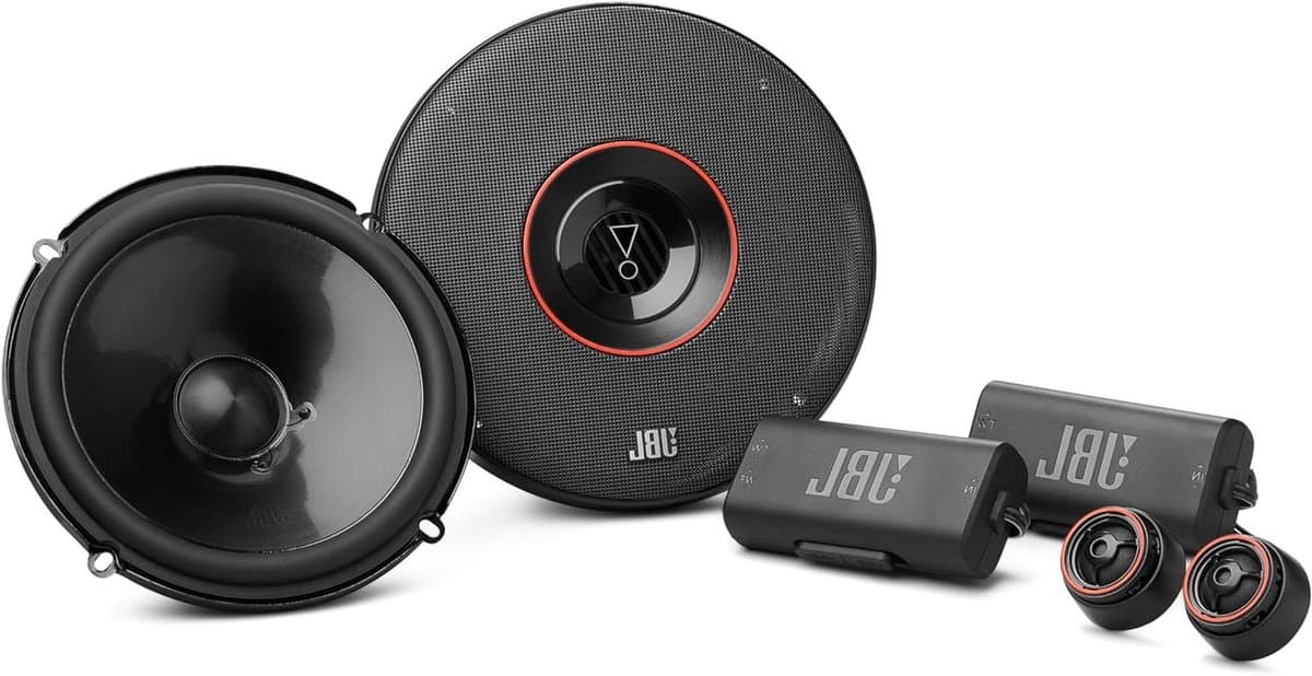 Autospeakers Componentenset - Autoluidsprekers Auto Audio - Muziek Luisteren Auto - Plus One Woofer Architectuur - 160mm - Zwart