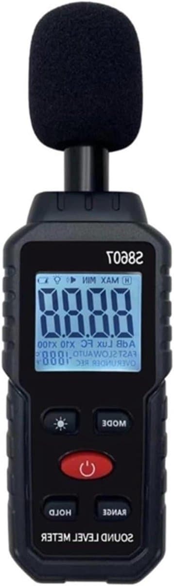 Geluidsmeter Decibel Monitor - Geluidsanalysator - Geluidsmeting Uitvoeren - Hoge Nauwkeurigheid Meting - 30-130dB - Zwart