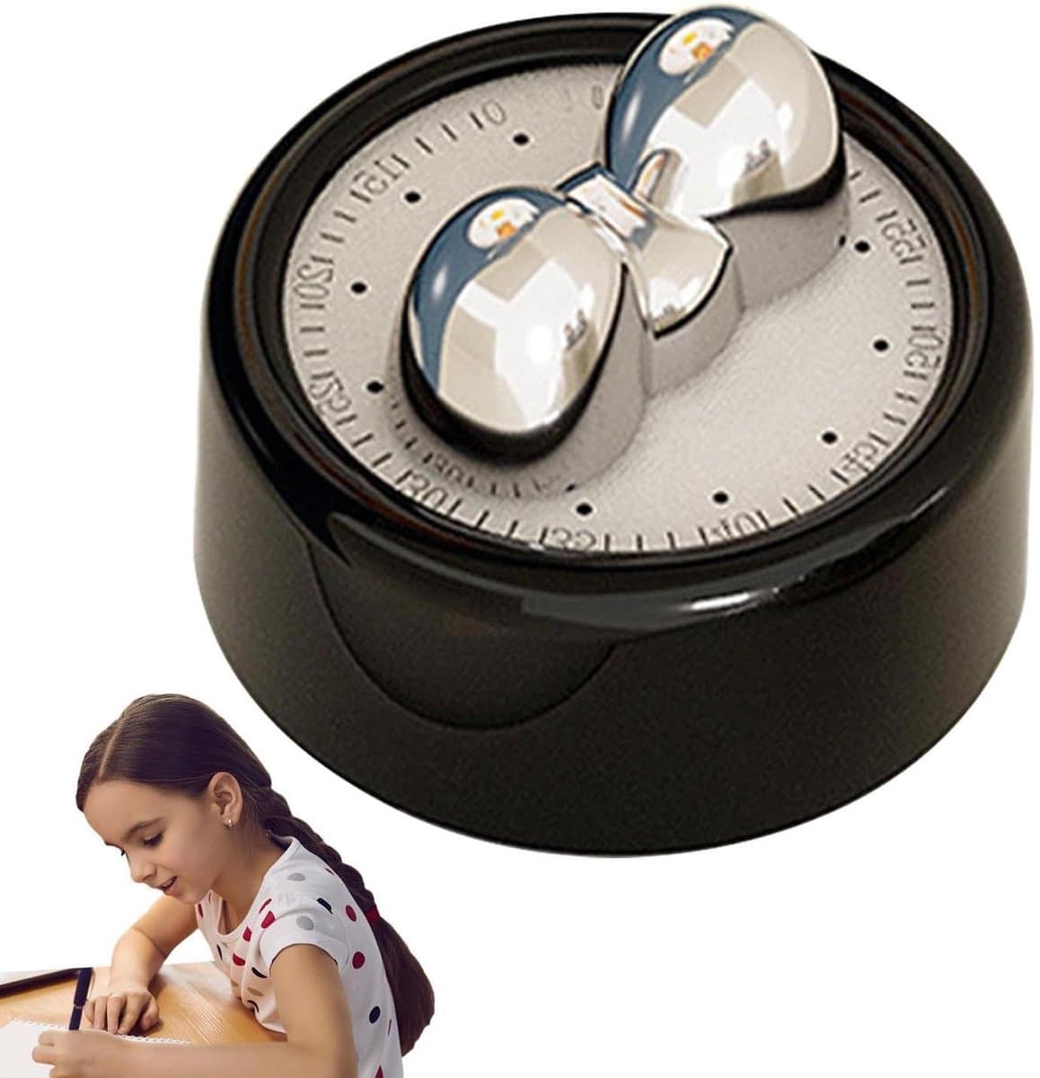 Magnetische Timer - Visuele Timer Keuken - Tijd Beheren - Mechanisch Windbaar - 8.8 cm - Meerkleurig