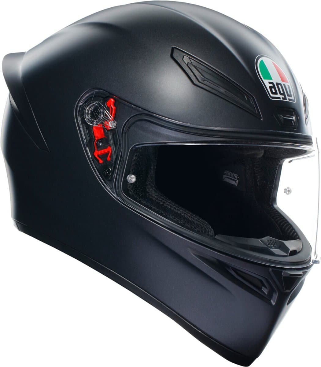 AGV K1 S E2206 Mat zwart Integraalhelm - Maat L - Integraal helm - Scooter helm - Motorhelm - Zwart - Scooterhelmen mannen en vrouwen.