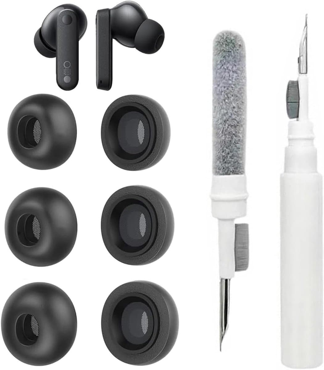 3 Paar Oordopjes voor Airpods Pro 2 met Geluidsisolatie en Reinigingsset, Zachte Siliconen Vervangtips en Antislip Ontwerp