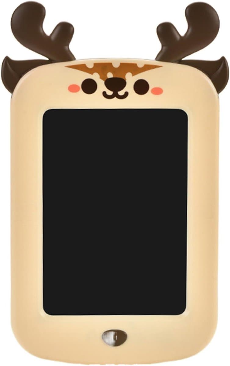 Tekentablet Voor Kinderen - LCD Schrijftablet Educatief - Reis Tekenen Bord - Duurzaam Poetsbaar Scherm - 215 Centimeter - Bruin