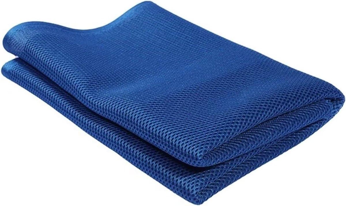 Luidspreker Grill Stof - Speakerdoek Mesh - Akoestische Decoratie - Hoge Doorlaatbaarheid - 1.5 x 0.5 m - Blauw