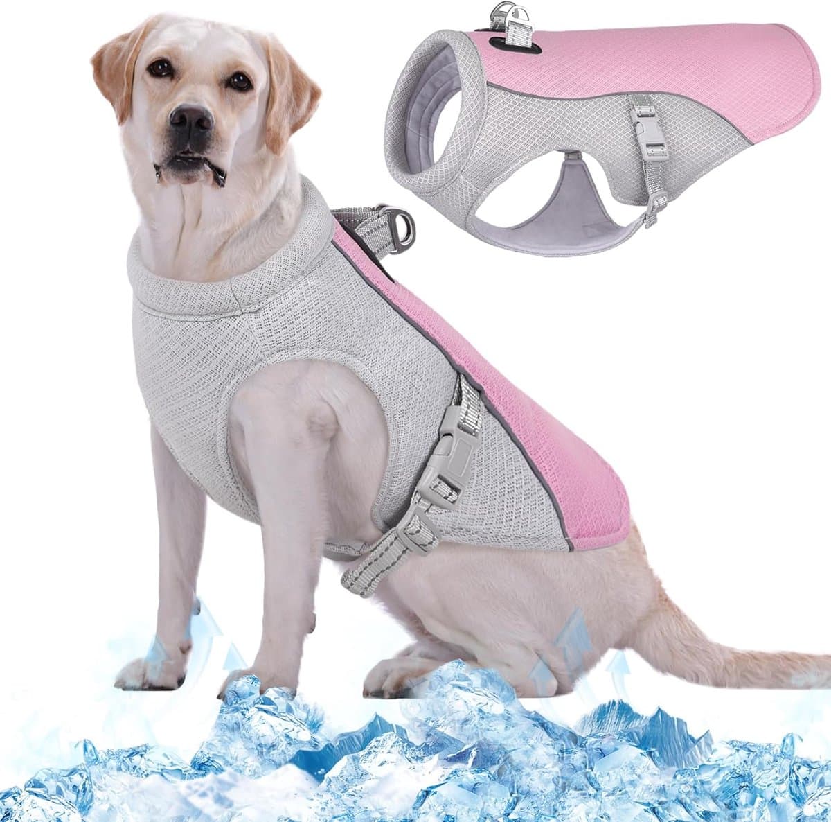 Honden Koelvest - Zomerharnas Jas - Hitte Verminderen - Ademend Mesh Materiaal - XX-Large - Roze