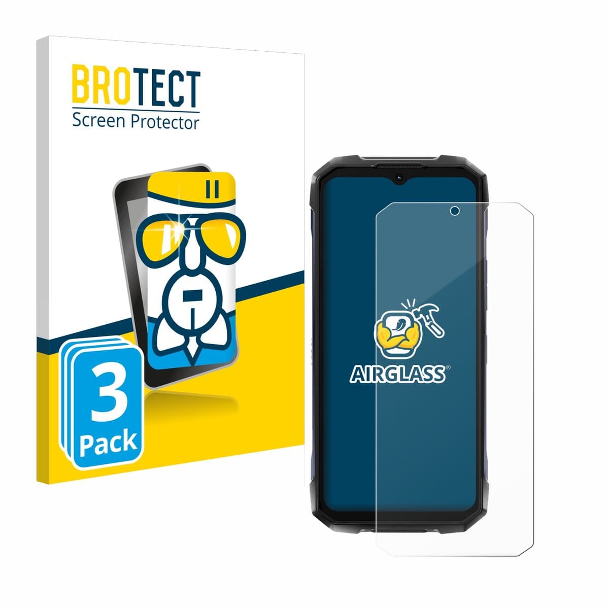 Screenprotector 3 Stuks voor Hotwav Hyper 7 Pro Beschermglas transparant