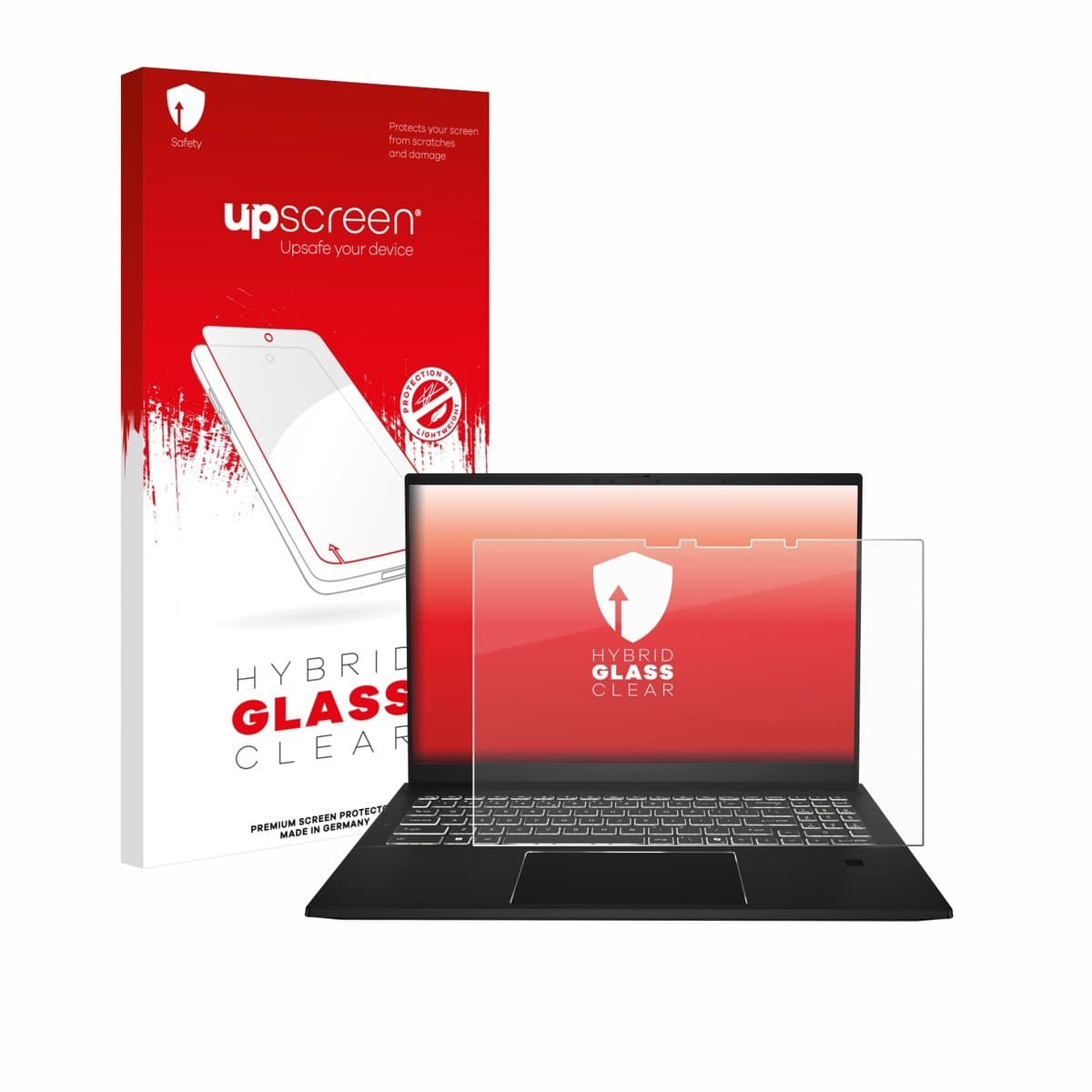 upscreen - Screenprotector voor MSI Summit A16 AI+ - Folie Beschermfolie Beschermglas transparant