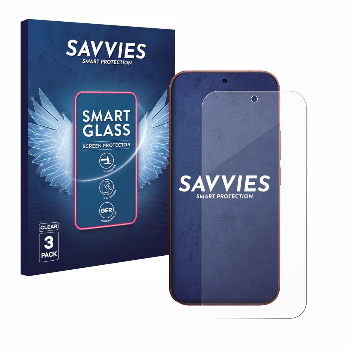 3 Stuks Savvies Screenprotector - geschikt voor Vivo V70 Elite - beschermfolie glas transparant
