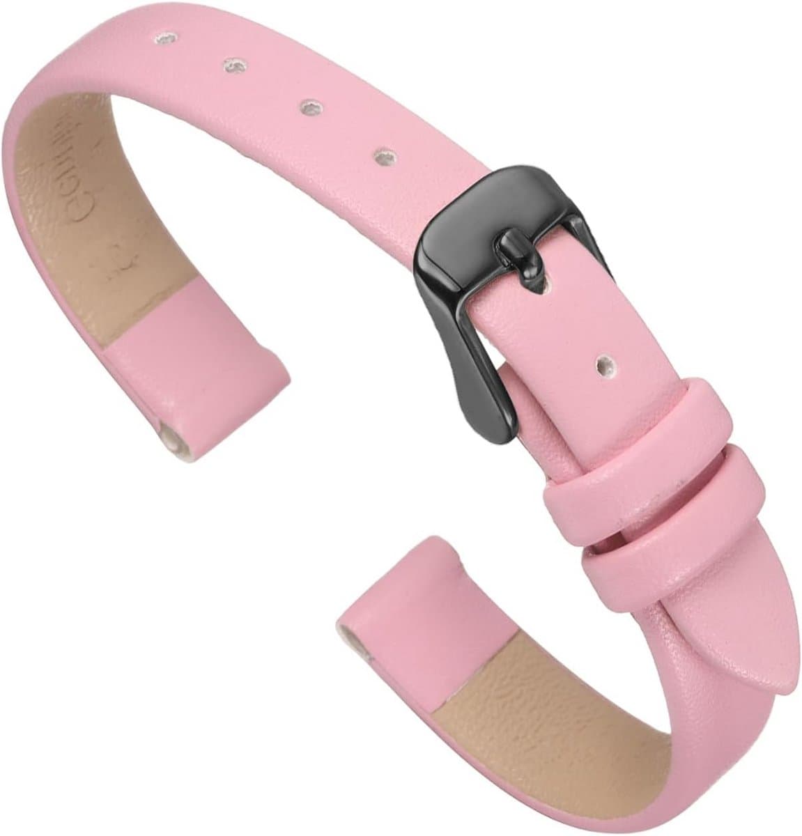 Elegante Platte Leren Horlogeband voor Smartwatch Heren Dames – Universele Pasvorm
