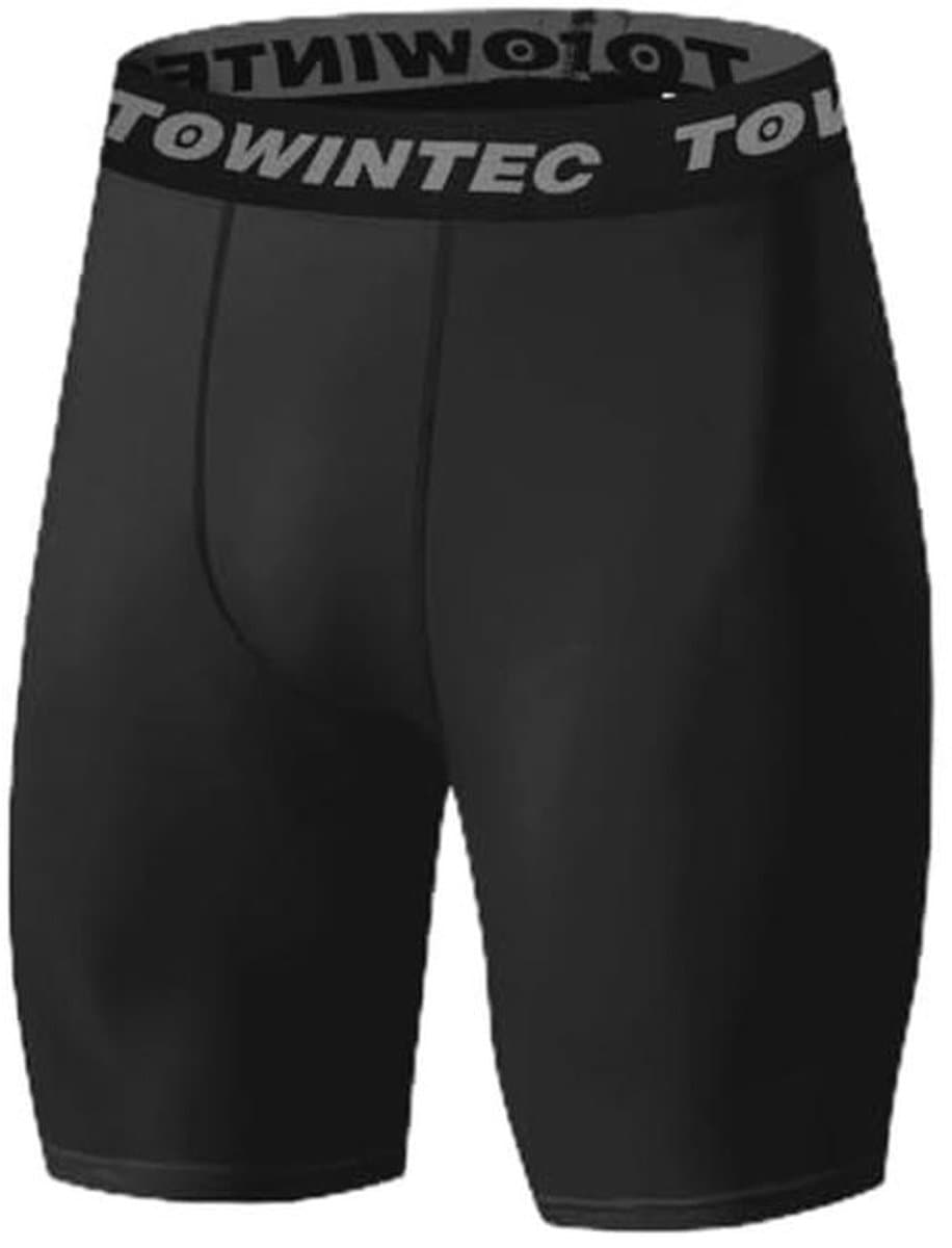 Compressieshort voor heren - Sportieve hardloopbroek met zakken voor atletische training