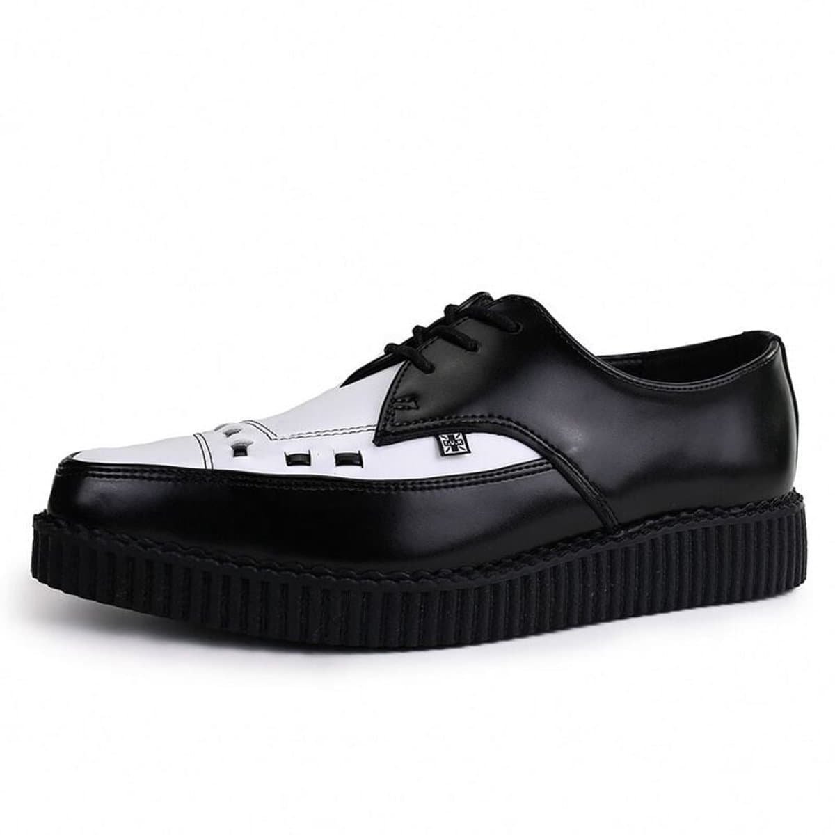 T.U.K. Pointed Creeper Tie Heren Creepers - zwart/wit - EU45