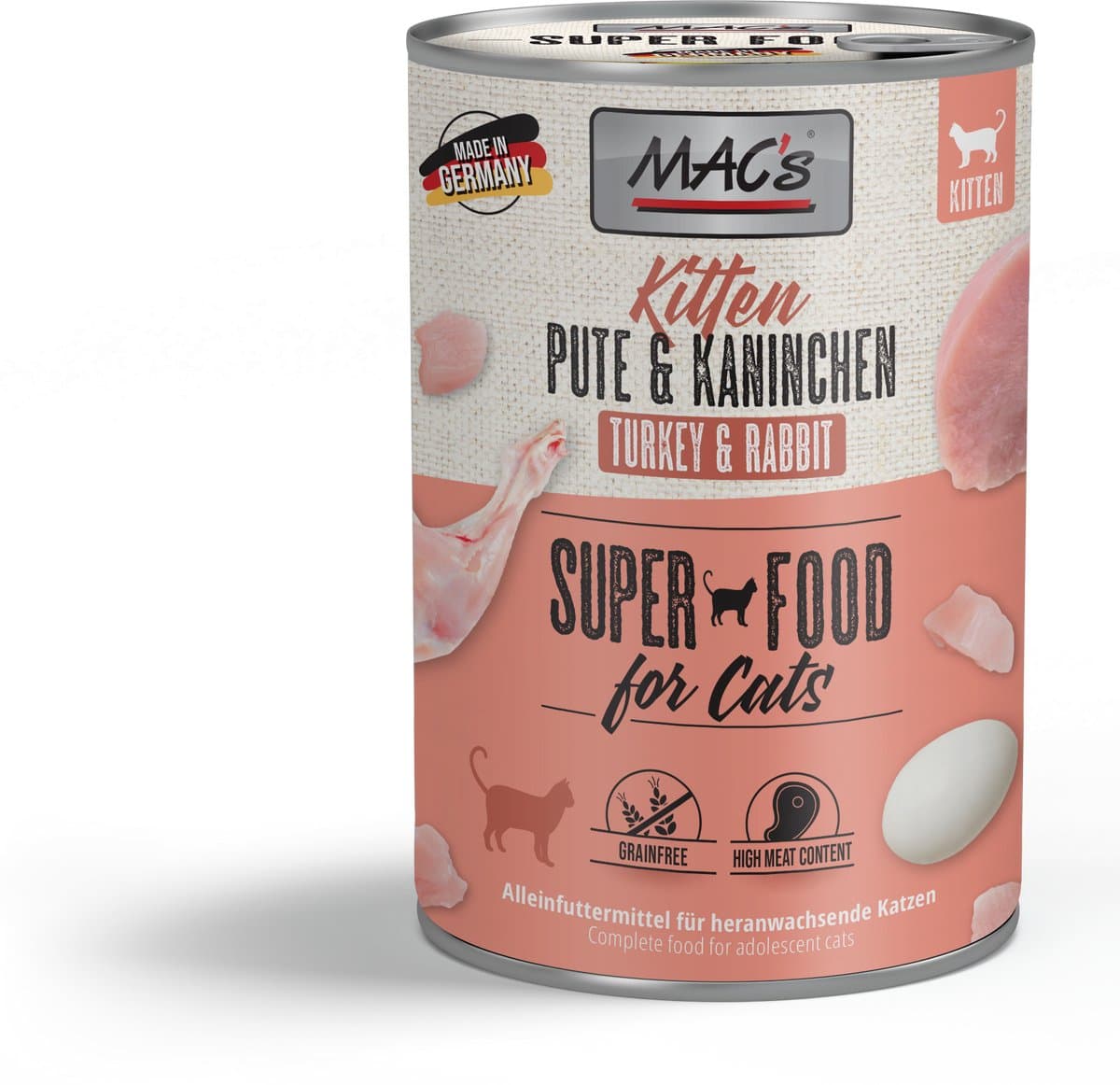 MAC's CAT - Blik 6x400g - Kalkoen & Konijn